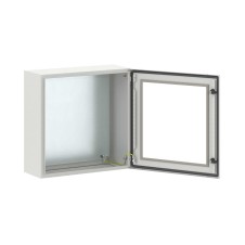 Корпус навесной STE с М/П с прозрачной дверью ВхШхГ 600x600x250 мм