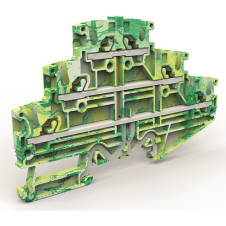Трехуровневая клемма на 2,5 кв.мм с заземлением