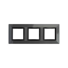 Рамка из металла, "Avanti", темно-серая, 6 модулей