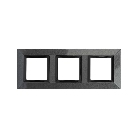 4403856 | Рамка из металла, "Avanti", темно-серая, 6 модулей