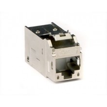 Модуль Keystone RJ45 CAT6A экранированный, серебристый