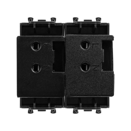 4412542 | USB зарядное устройство модульное, Avanti, Черный матовый, 2 модуля-2