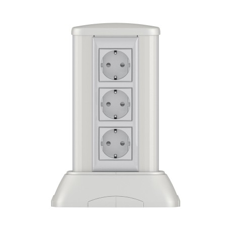 19521 | Миниколонна алюминиевая 0,25 м, цвет светло-серебристый металлик