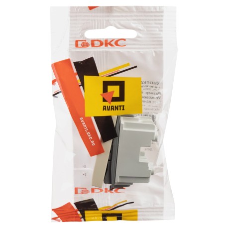 4405151 | Кнопка модульная, "Avanti", "Ванильная дымка", 1 модуль-4