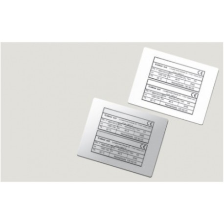 TASE60100AB | Табличка полужесткая для маркировки оболочек. Клейкое основание. ПВХ. Чёрная