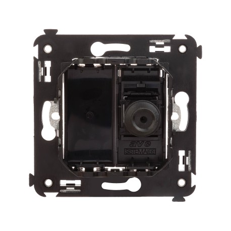 4412503 | Розетка TV одиночная в стену, Avanti, Черный матовый-2