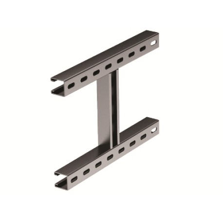 IBMH4040C | Крепление к вертикальной двутавровой балке, H-образное, 400мм, нержавеющая сталь