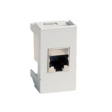 Розетка RJ-45 кат.5E,Viva,1 мод.,сер