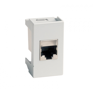 45138 | Розетка RJ-45 кат.5E,Viva,1 мод.,сер