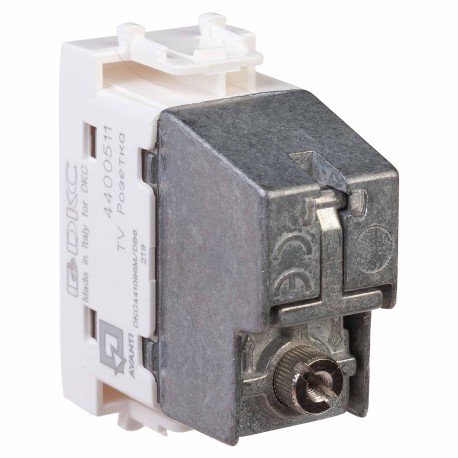 4400511 | Розетка TV проходная модульная, "Avanti", "Белое облако", 1 модуль-3