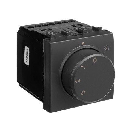 4412172 | Механизм управления вентиляторами модульный, Avanti, Черный матовый, 2 модуля-1