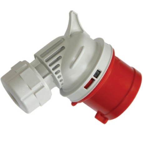 DISA040165 | Вилка кабельная угловая IP44 16A 3P+E+N 400В