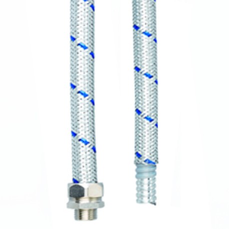 6071T-032 | Металлорукав DN 26мм в ПВХ изоляции в оплетке из оцинкованной стали, Dвн 26,5 мм, Dнар 31,5, 25 м