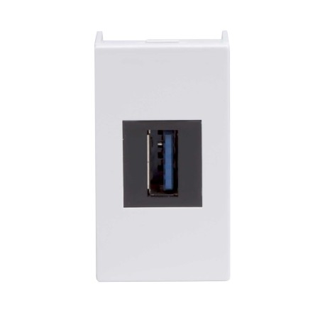 43018 | USB 3.0 розетка, Viva, белая, 1 мод.