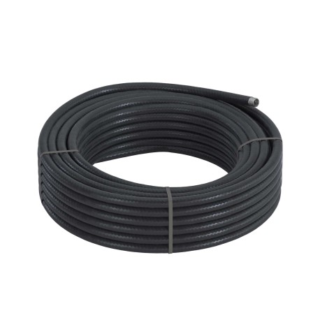 607PU32N | Металлорукав DN 26мм в гладкой PU оболочке, Dвн 26,5 мм, Dнар34,0мм,25м, цвет черный-2