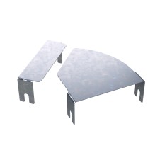 Крышка на угол горизонтальный изменяемый СРО 0-45°, осн.400, 1.5мм