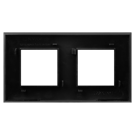 4412904 | Рамка Avanti, Черный матовый, 2 поста (4 мод.)-2