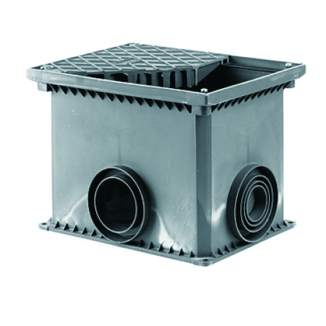 025003 | Смотровой переходной колодец без дна для двустенн. труб 335х240х255