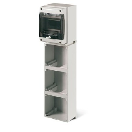 DIS5720313 | Корпус на 6 модулей и 3 поста с основанием 136х125 мм.