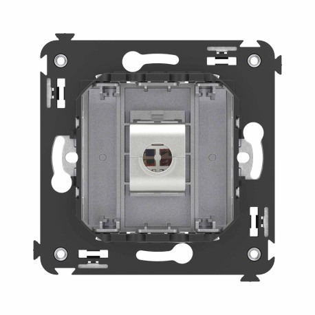 4404773 | Компьютерная розетка RJ-45 без шторки в стену, кат.6А одинарная экранированная, "Avanti", "Закаленная сталь"-3