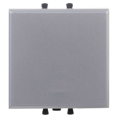 4404102 | Выключатель одноклавишный модульный, "Avanti", " Закаленная сталь", 2модуля