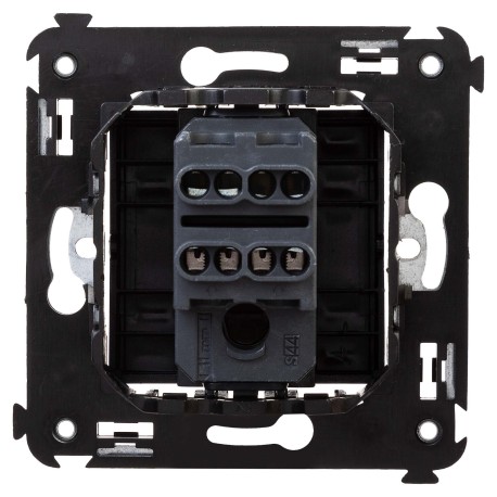 4402123 | Инвертор одноклавишный в стену, "Avanti", "Черный квадрат"-2