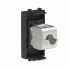4412771 | Компьютерная розетка RJ-45 без шторки модульная, кат.6А экранированная, "Avanti", "Черный матовый", 1 модуль