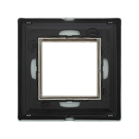 4404852 | Рамка из металла, "Avanti", светло-серебристая, 2 модуля-2