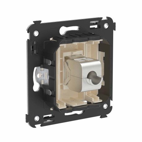 4405793 | Компьютерная розетка RJ-45 без шторки в стену, кат.6 одинарная экранированная, "Avanti", "Ванильная дымка"-2