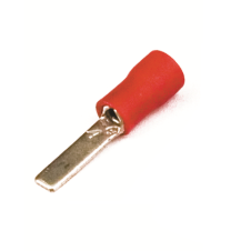 Наконечник штыревой плоский с изолир.фланцем 0,25-1,5 кв.мм 3х9 мм (НШПИ)