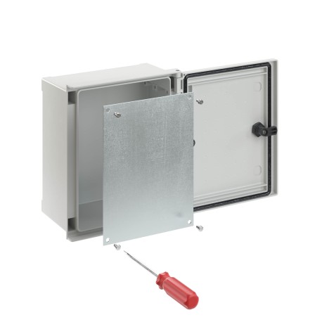 CN5086MP | Монтажная панель для цельного навесного шкафа из фибергласа, металл, 800х600 мм-1