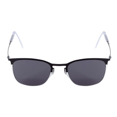 ALG4KNWC | Черно-белые солнцезащитные очки из титана с черными линзами-1