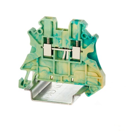 TUR-2.5-PE | Клемма заземления, винтовой зажим, 2 точки подключения, 2.5 кв.мм