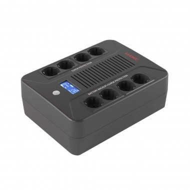 INFOPDU600LCD | Линейно-интерактивный ИБП ДКС серии Info PDU, 600 ВА/360 Вт,1/1,8xSchuko, LCD, 1x7Aч
