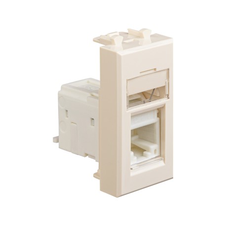 4405291 | Компьютерная розетка RJ-45 модульная, кат.6, "Avanti", "Ванильная дымка", 1 модуль-1