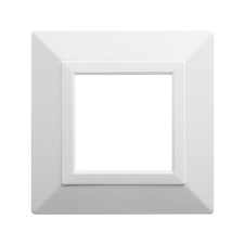 Рамка из металла, "Avanti", белая, 2 модуля