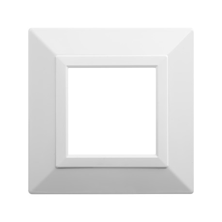 4400852 | Рамка из металла, "Avanti", белая, 2 модуля