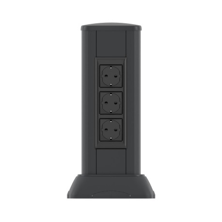 19533 | Миниколонна алюминиевая, 0.35м, цвет чёрный