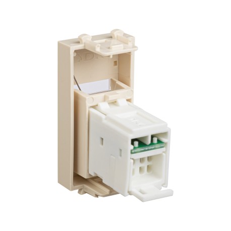 4405371 | Компьютерная розетка RJ-45 модульная, кат.6А, "Avanti", "Ванильная дымка", 1 модуль-3