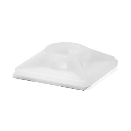 25467SR | Монтажная база двойная самоклеящаяся 19x19, белая для хомутов шириной до 3,6мм