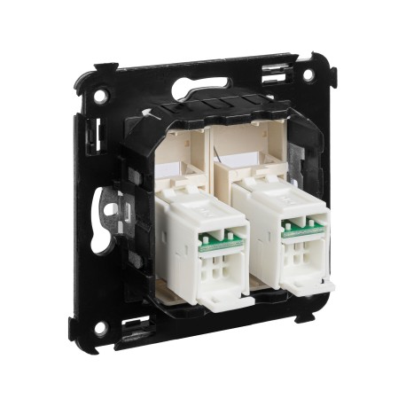 4405294 | Компьютерная розетка RJ-45 в стену, кат.6 двойная,"Avanti", "Ванильная дымка"-3