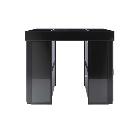 RBIC220817 | Холодный коридор, шириной 1200мм, высотой 2120, глубиной шкафов 800мм и глубиной коридора 1,7 м, с автоматическими дверями, и задней панелью-3