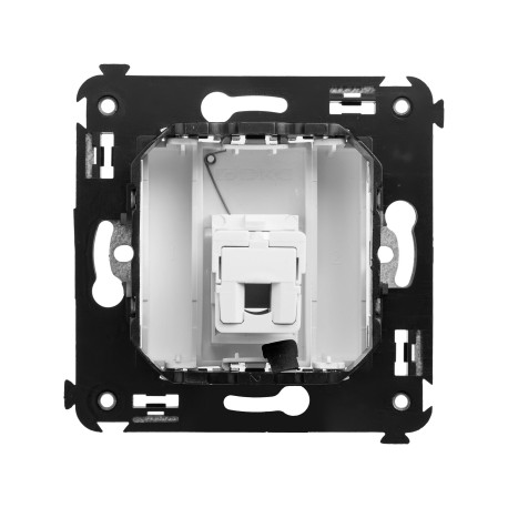 4400313 | Телефонная розетка RJ-12 в стену одинарная, "Avanti", "Белое облако"-2