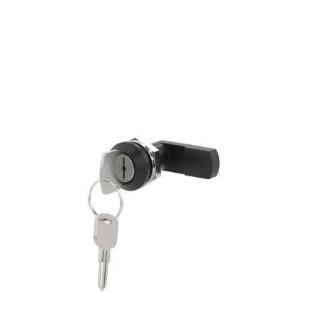 CN5GLK | Поворотный замок под плоский ключ для цельного навесного шкафа из фибергласа, с 2 ключами