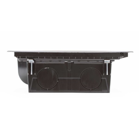 88012 | Лючок напольный 12 мод, черный RAL 9005-5