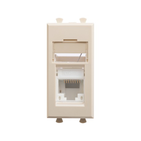 4405291 | Компьютерная розетка RJ-45 модульная, кат.6, "Avanti", "Ванильная дымка", 1 модуль