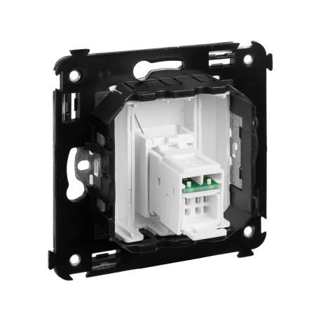 4400373 | Компьютерная розетка RJ-45 в стену, кат.6А одинарная, Avanti, Белое облако-3