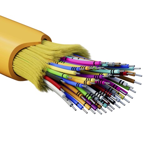 RNDT2C48OR01-E | Кабель волоконно-оптический, распределительный, арамидные упрочняющие нити, для внутренней прокладки, нг(А)-HF, 48 ОВ, категория OM2 (G.651.1) плотный буфер, 0,4 кН, барабан 500 м