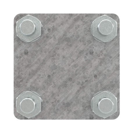 NG3102 | Соединитель пруток-полоса с разделительной пластиной, 57х57 мм-3