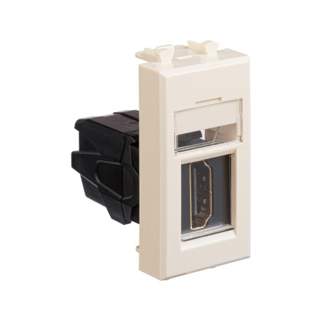 4405251 | HDMI розетка модульная, тип А-А, "Avanti", "Ванильная дымка", 1 модуль-1